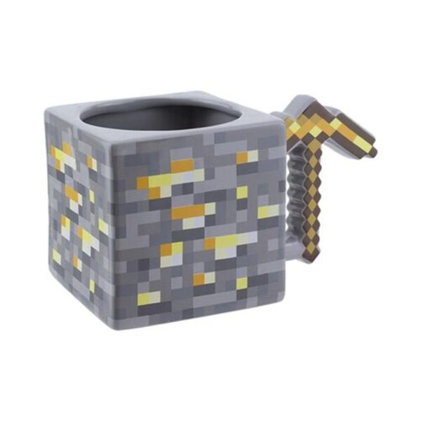 *Taza 3d paladone minecraft pico minero de oro