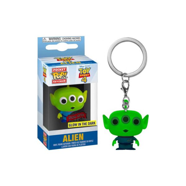 *Funko pop keychain llavero disney toy story alien brillo en la oscuridad glow in the dark edicion especial 43678