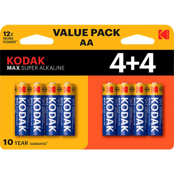 *Blister pilas kodak alcalina max aa lr6  blister 4+4