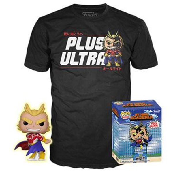 *Pop & tee my hero academia all might funko + camiseta talla s ut - 56664s