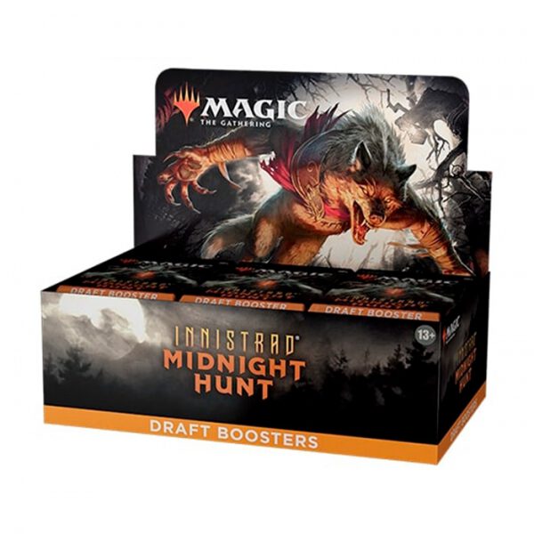 *Juego de cartas caja de cartas wizards of the coast magic the gathering draft booster innistrad midnight hunt 36 sobres ingles