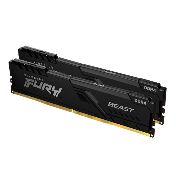 *Memoria ram ddr4 16gb 2x8gb kingston hiperx fury blak gaming - 3200 mhz - pc4 - 25600 - cl16 dimm