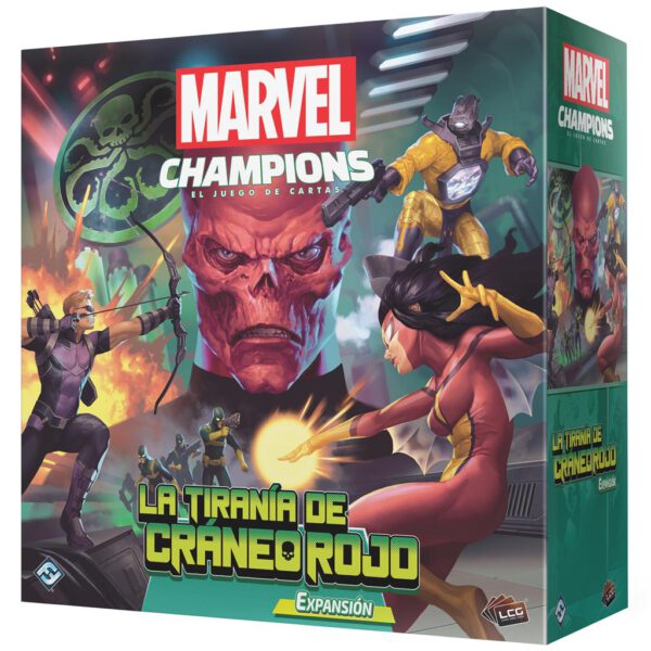 *Juego de mesa marvel champions: la tirania de craneo rojo 265 cartas pegi 14