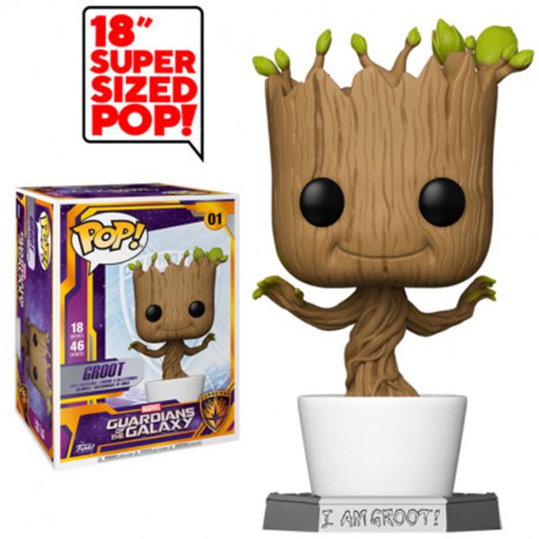 *Funko pop gigante marvel guardianes de la galaxia i am groot groot 50094