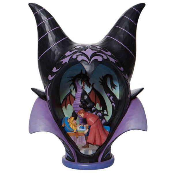 *Figura enesco disney diorama la bella durmiente malefica style
