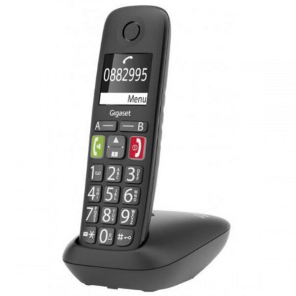 *Telefono fijo inalambrico gigaset e290 negro 150 numeros -  21 tonos