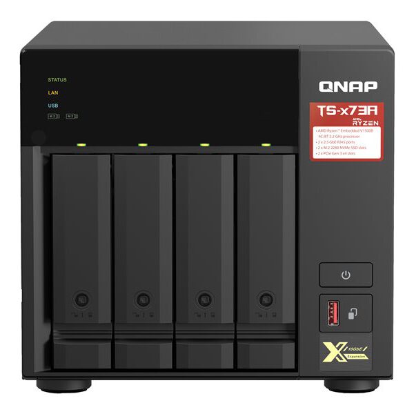 *Servidor nas qnap ts - 473a - 8g 8gb 2.5g 4 compartimientos