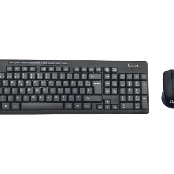 *Kit teclado + raton inalambrico l - link ll ll - kb - 555 - wcombo usb negro