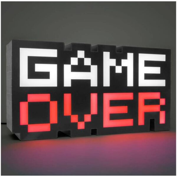 *Lampara paladone videojuegos game over