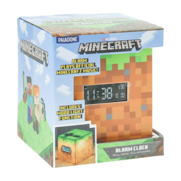 *Lampara despertador paladone minecraft bloque