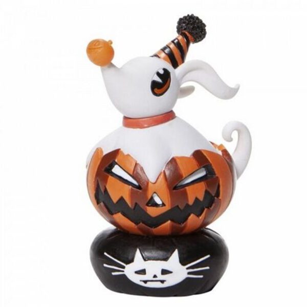 *Figura enesco disney pesadilla antes de navidad zero sobre calabaza