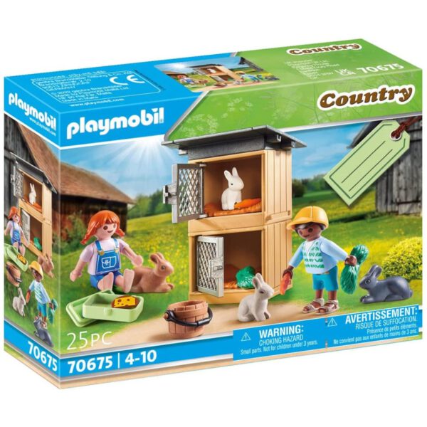 *Playmobil set de regalo alimentar conejos