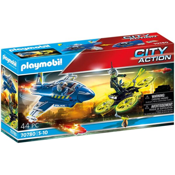 *Playmobil policia avion : persecucion dron
