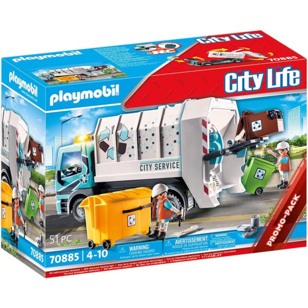 *Playmobil city life camion de basura con luces
