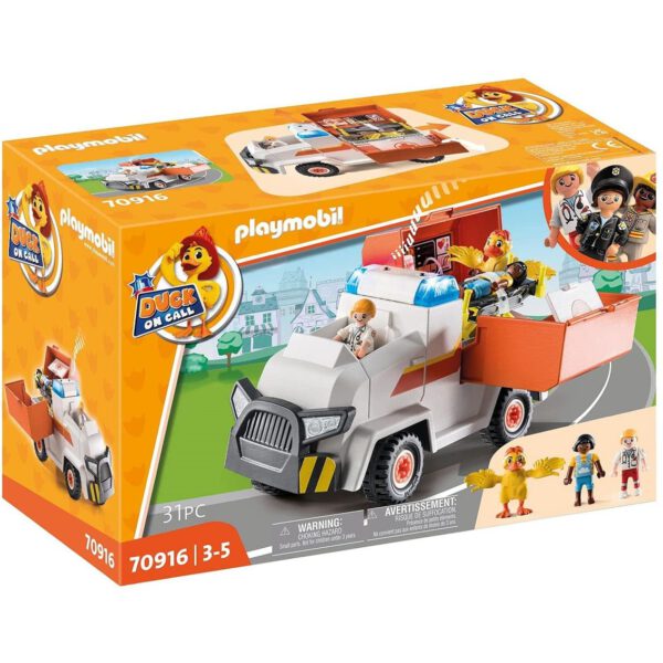 *Playmobil duck on call vehiculo de emergencia ambulancia