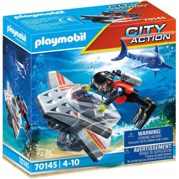 *Playmobil maritimo : scooter de buceo en operaciones de rescate