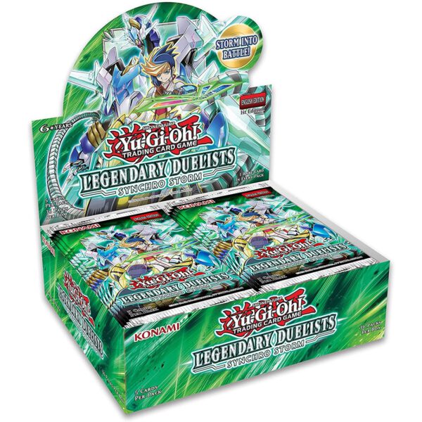 *Caja de sobres de cartas yu - gi - oh synchro storm 24 sobres inglés