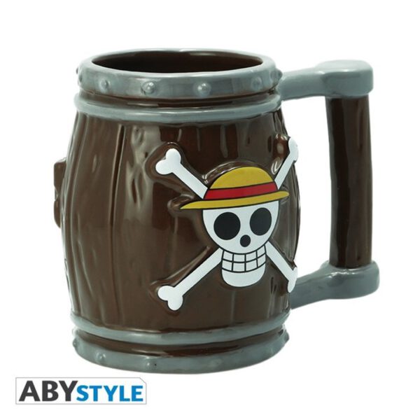 *Taza 3d abysse one piece barril jolly roger logo