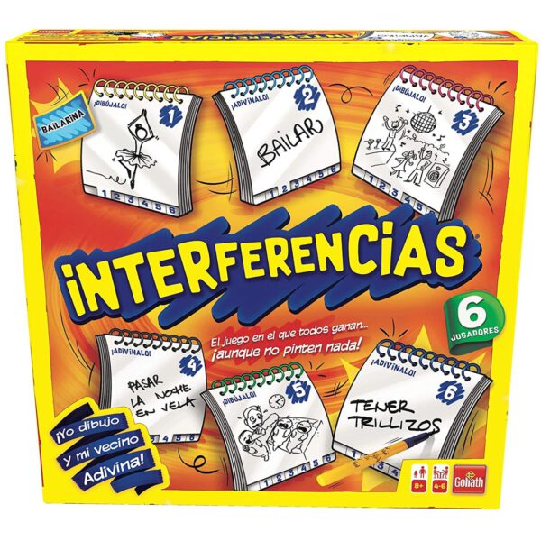 *Juego de mesa interferencias grande 6 jugadores pegi 8