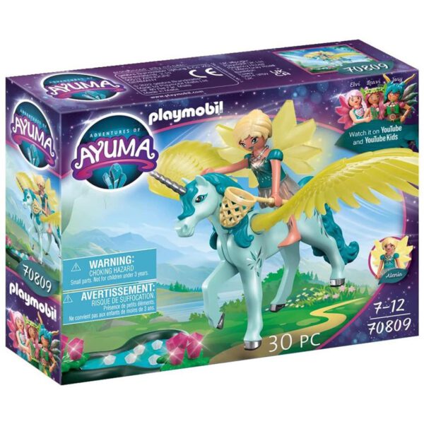 *Playmobil crystal fairy con unicornio