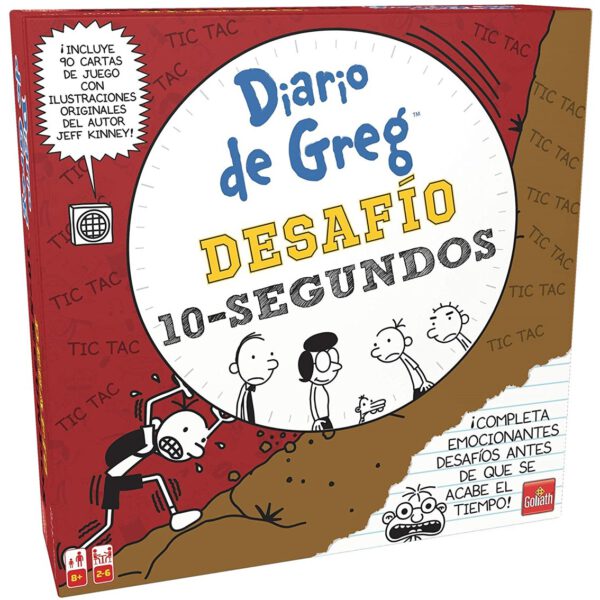 *Juego de mesa diario de greg : desafio 10 segundos pegi 8