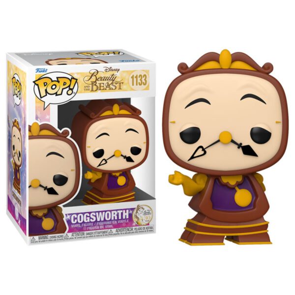 *Funko pop disney la bella y la bestia cogsworth 57582