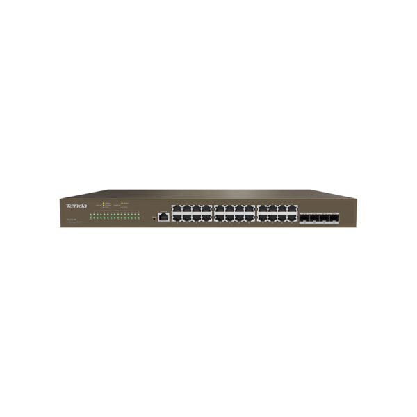 *Switch 29 puertos tenda teg5328f 24 puertos gigabit ethetnet 4 puertos sfp 1 puerto consola gestionable l3
