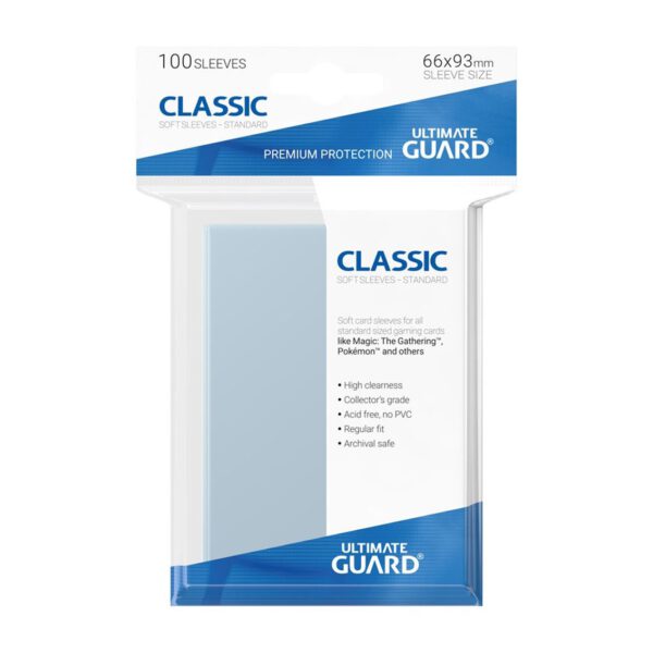 *Fundas transparentes de cartas ultimate guard classic soft tamaño estándar (100)