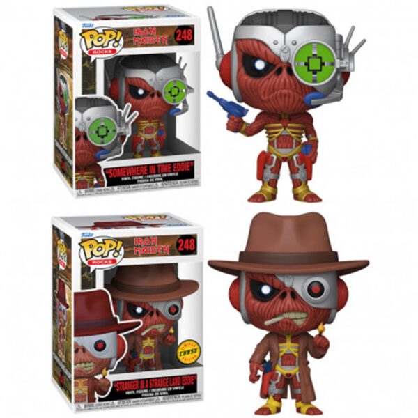*Funko pop estrellas del rock iron maiden eddie somewhere in time eddie con opcion chase efecto metalico 57607