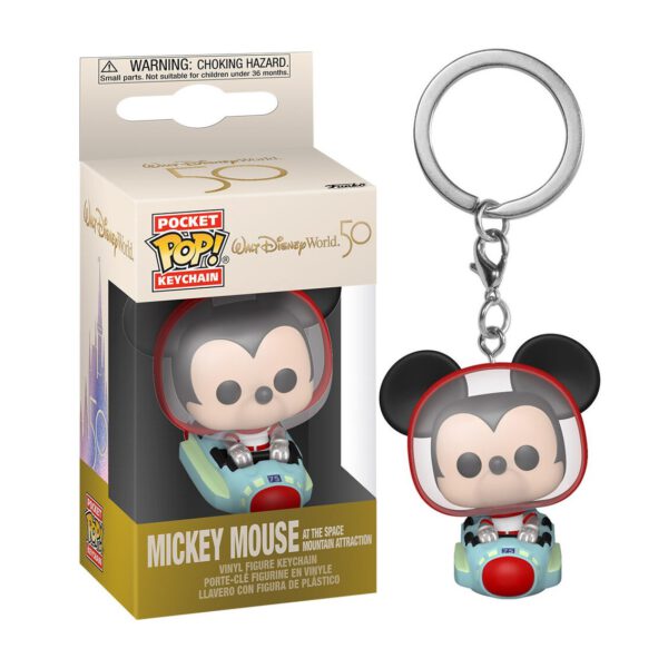 *Funko pop keychain llavero disney 50th aniversario walt disney mickey cohete espacial 60392