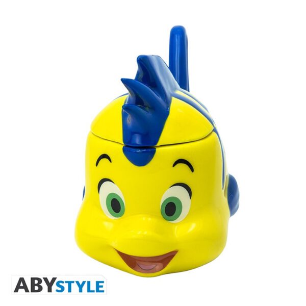 *Taza 3d abystyle disney la sirenita -  flounder