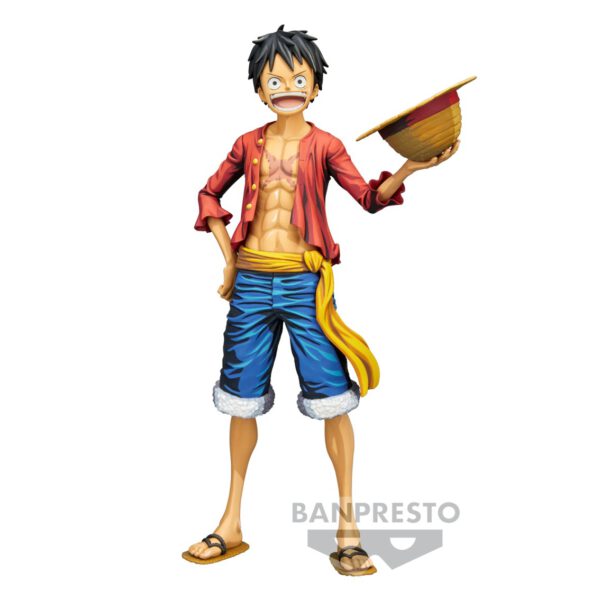 *Figura banpresto one piece grandista nero monkey. d. luffy manga dimensions