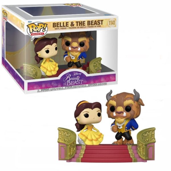 *Funko pop moment pack de 2 disney la bella y la bestia bella & bestia 57588
