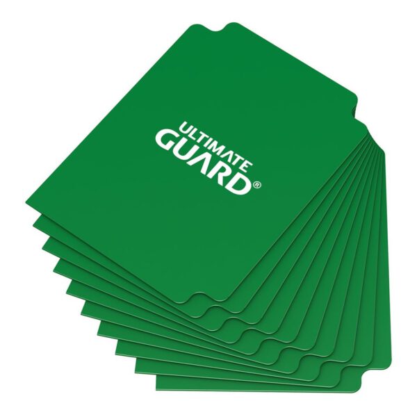 *Tarjetas separadoras para cartas ultimate guard tamaño estándar verde (10)