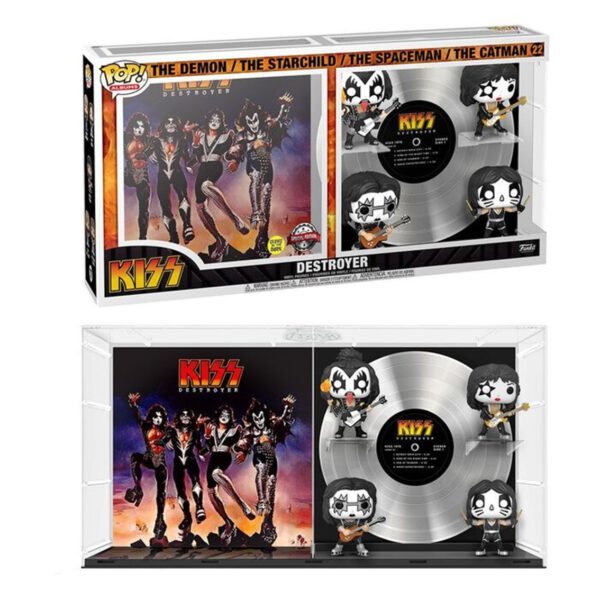 *Funko pop estrellas del rock album the kiss destroyer edicion limitada brillo en la oscuridad 60995