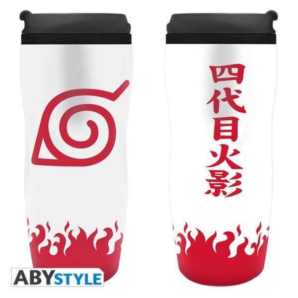 *Taza de viaje abystyle naruto shippuden yondaime hokage