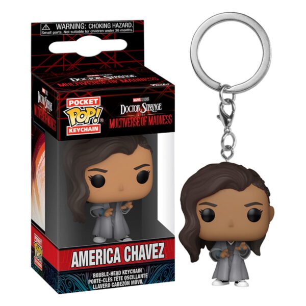 *Funko pop keychain llavero marvel doctor strange multiverso de la locura america chavez 62404