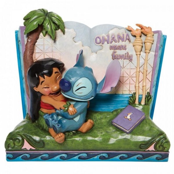 *Figura decorativa enesco disney lilo & stitch libro ohana