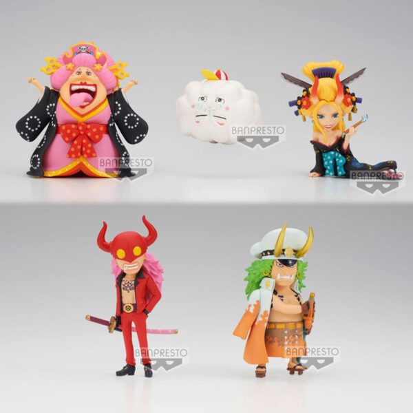 *Figura banpresto one piece world collectable 1 unidad aleatoria wanokuni onigashima 1