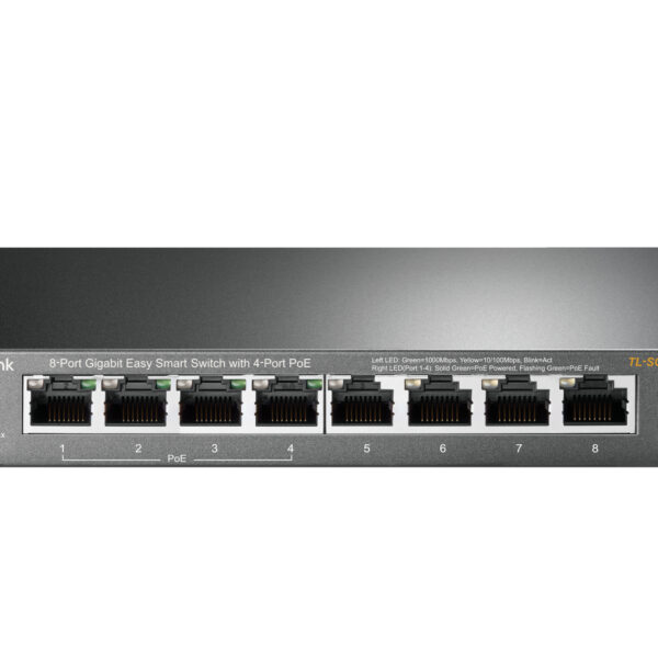 *Switch 8 puertos tp - link tl - sg108pe easy smart 10 - 100 - 1000 4 puertos poe