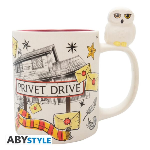 *Taza 3d abystyle harry potter hedwig & privet