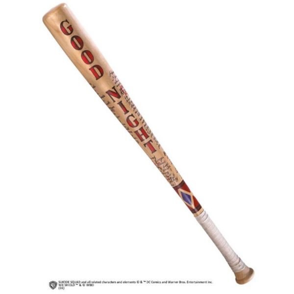 *Réplica the noble collection escuadrón suicida bate de beisbol de harley quinn good night 80 cm