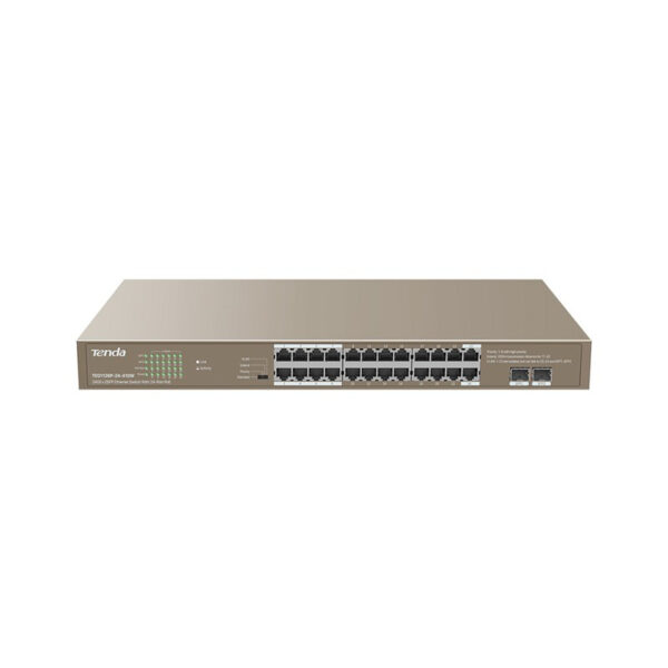 *Switch 26 puertos tenda teg1126p - 24 - 410w 24 puertos gigabit ethernet 2 puertos sfp