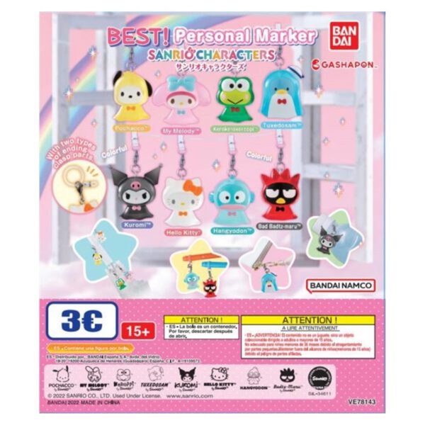 *Set gashapon figuras bandai lote 40 articulos sanrio characters charm best personal marker colgantes