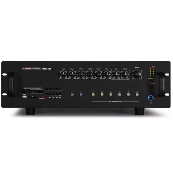 *Amplificador megafonia multizona fonestar ma - 680rguz reproductor usb - sd - fm - 680w rms
