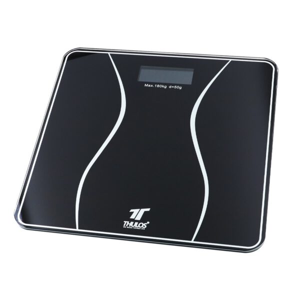 *Bascula de baño thulos th - bd119 negro carga maxima 180kg