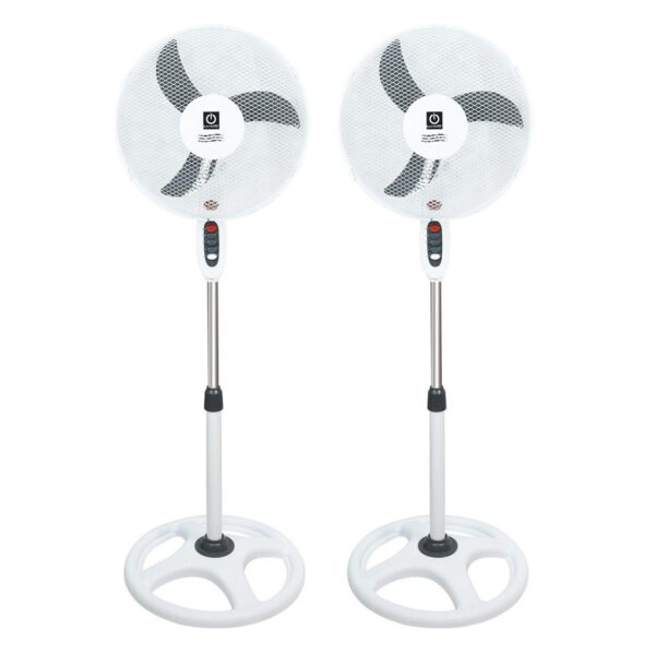 *Ventilador de pie thulos et - f16sfv2 -  pack 2 40cm - regulable hasta 1.3m - 45w