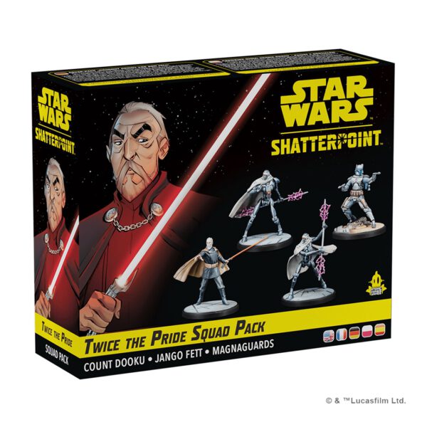 *Juego de mesa star wars shatterpoint twice the pride count dooku squad pack