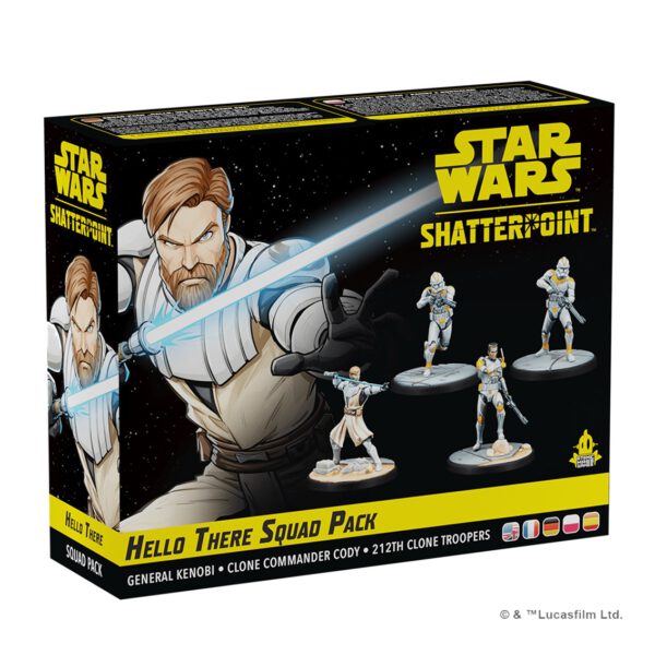 *Juego de mesa star wars shatterpoint hello there general obi - wan kenobi squad pack