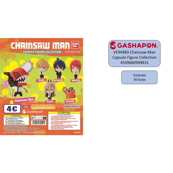 *Set gashapon figuras bandai lote 30 articulos chainsaw man capsule figure